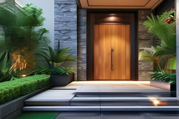 現(xiàn)代風(fēng)格大門口裝修效果圖