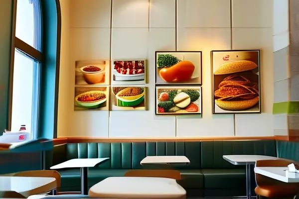 小吃店內部裝修效果圖