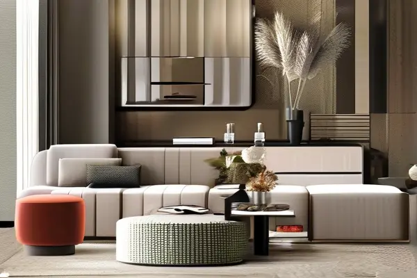 現代客廳裝修效果圖，展示裝修小常識