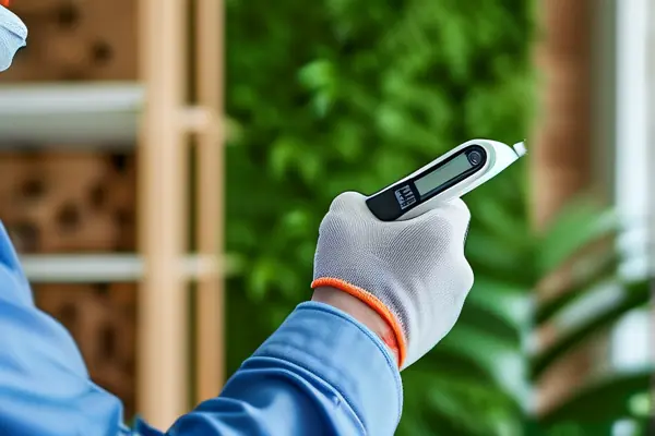 專業人員檢測裝修后室內空氣質量