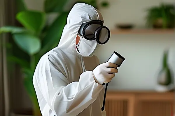 專業人員檢測房間甲醛濃度