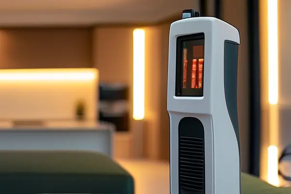 專業人員使用甲醛檢測儀進行室內空氣質量檢測