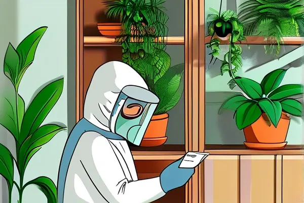 專業(yè)甲醛檢測人員在新裝修客廳進行空氣質(zhì)量測試