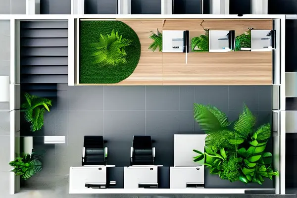 辦公室風(fēng)水布局示意圖