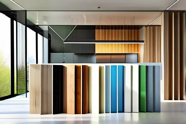 辦公室裝修環保板材展示