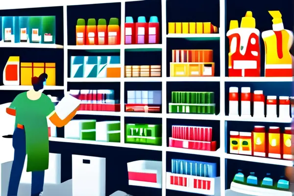 大型家居保養方式城內景，展示多種家居保養產品和工具