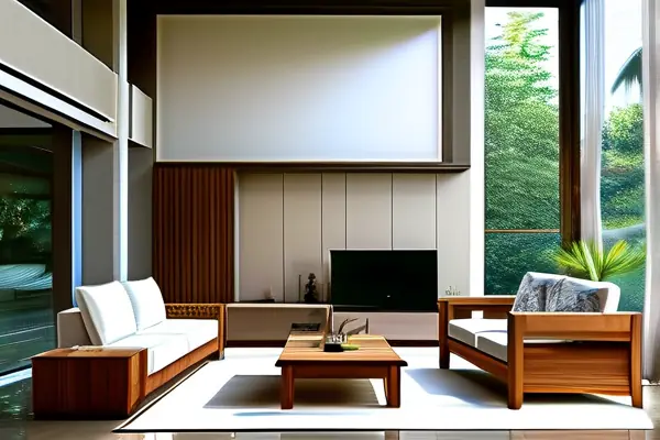 保養得當的家居客廳場景