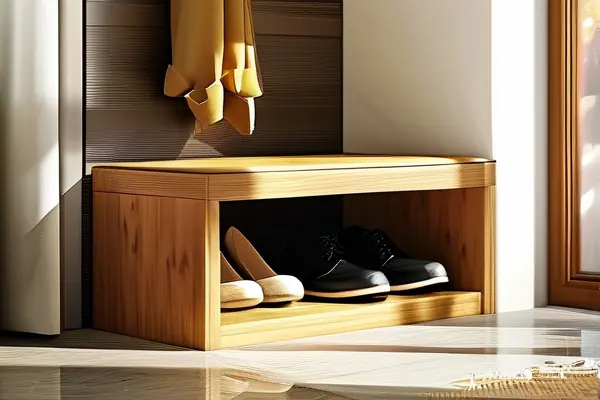 現代家居木質換鞋凳