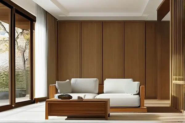 簡約新中式風格客廳實景圖