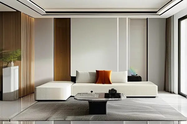 現代精裝修客廳效果圖