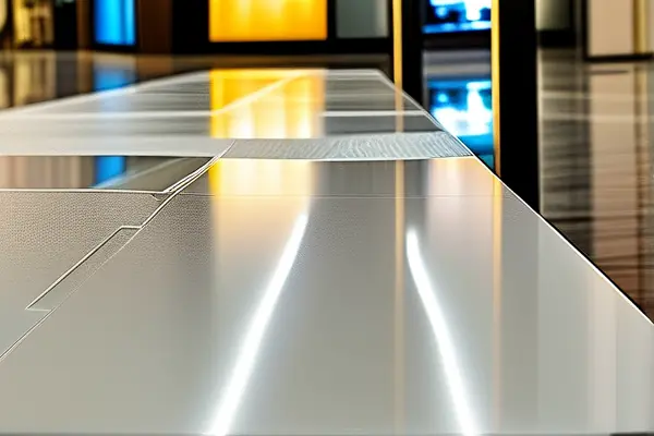 商場裝修現場工人安裝環保板材