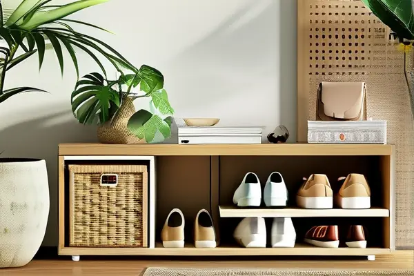 現(xiàn)代家居鞋柜收納展示
