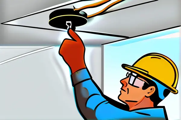 燈具安裝步驟示意圖