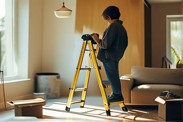 家庭裝修燈具安裝過程實景圖