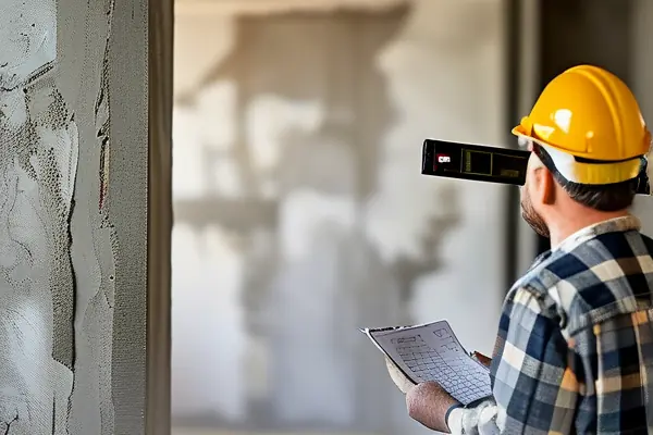 業(yè)主與監(jiān)理進(jìn)行裝修驗(yàn)收的實(shí)景工作照