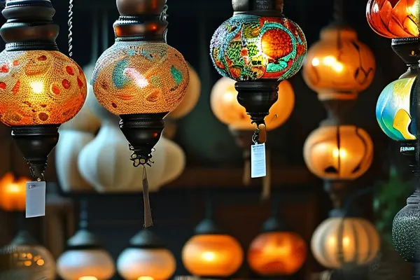 揚州燈具批發(fā)市場實景拍攝