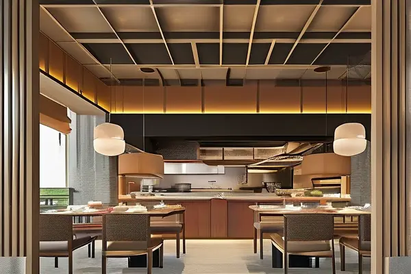 現(xiàn)代風(fēng)格餐館裝修效果圖展示