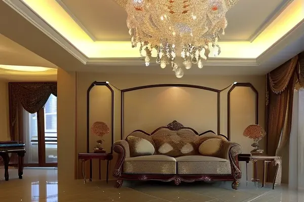 歐式風格客廳裝修效果圖