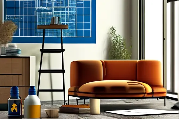 家庭裝修現場討論圖