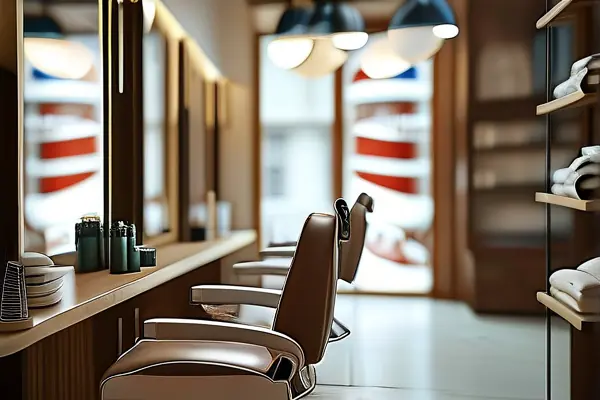 現代風格理發(fā)店裝修效果展示