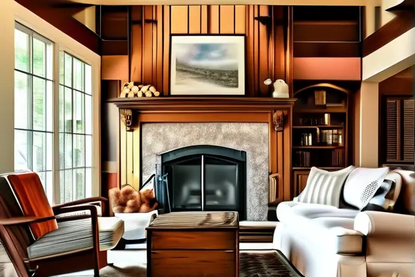 美式裝修風格客廳展示