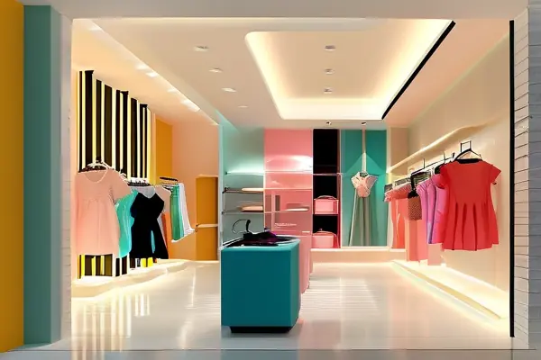 時尚女裝店裝修效果展示