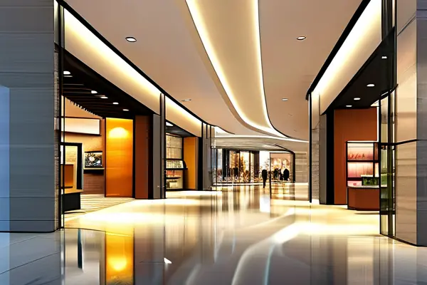 現代商場內部裝修效果展示