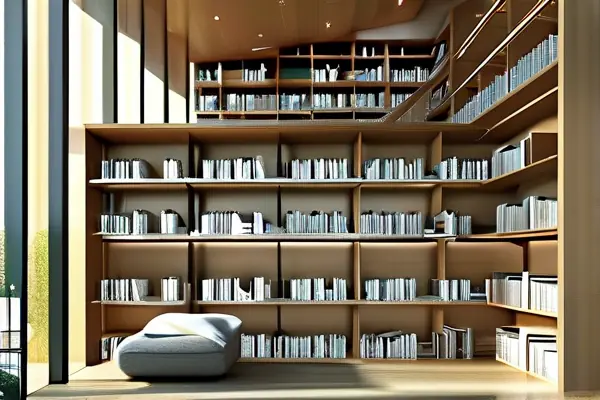 現代化圖書館內部裝修效果展示
