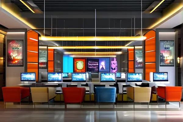 現代網吧內部裝修效果圖