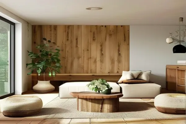 原木色客廳裝修效果圖展示