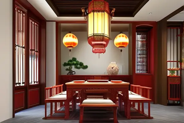 中式餐廳裝修效果圖展示