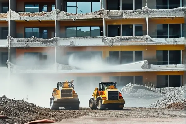 專業團隊進行酒店結構拆除施工