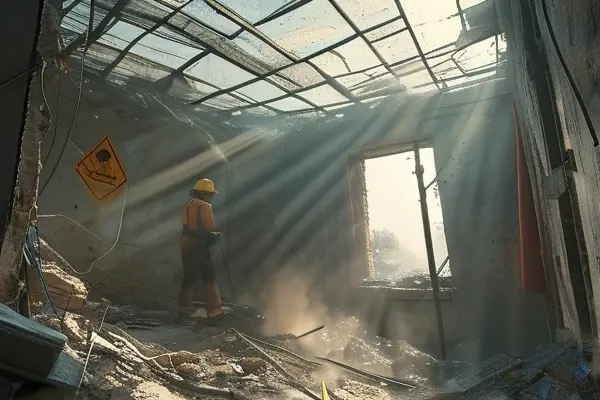 老房子拆除施工現場實拍圖