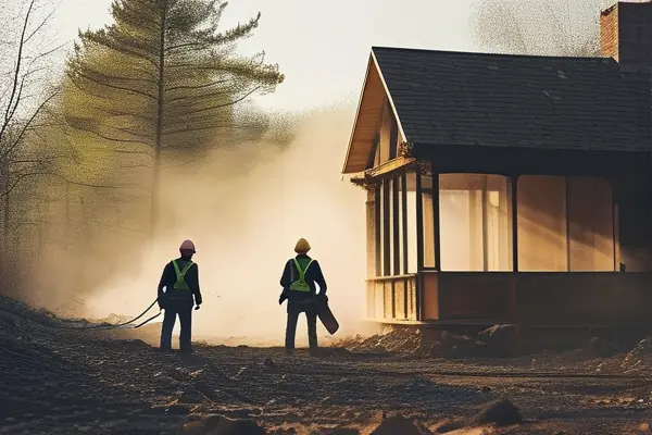 專業施工團隊進行老房結構拆除作業