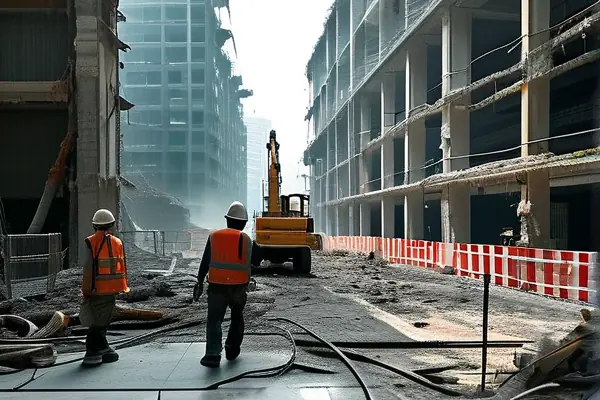 商場結(jié)構(gòu)拆除施工現(xiàn)場實(shí)景