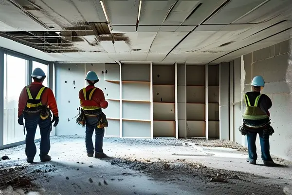 專業室內結構拆除團隊進行安全施工