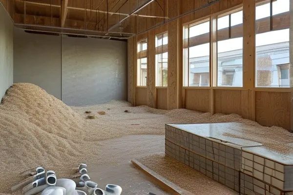 專業(yè)施工團隊進行足療店墻體拆除作業(yè)現(xiàn)場實拍