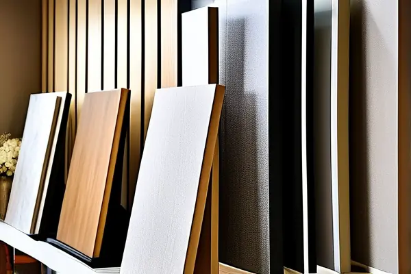 不同類型裝修板材展示