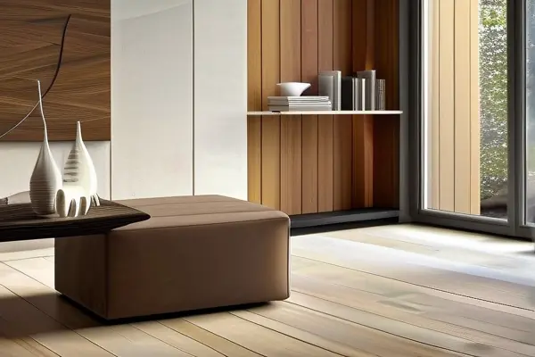 現代客廳地面裝修效果圖展示不同材質和顏色的地板選擇