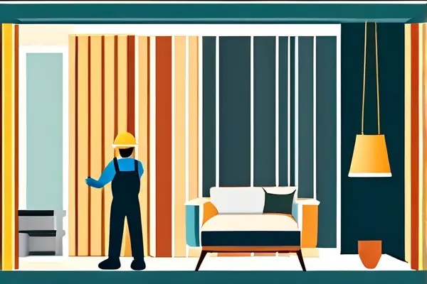 現代家居裝修過程示意圖