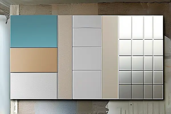 多種墻面材料對(duì)比及施工場(chǎng)景