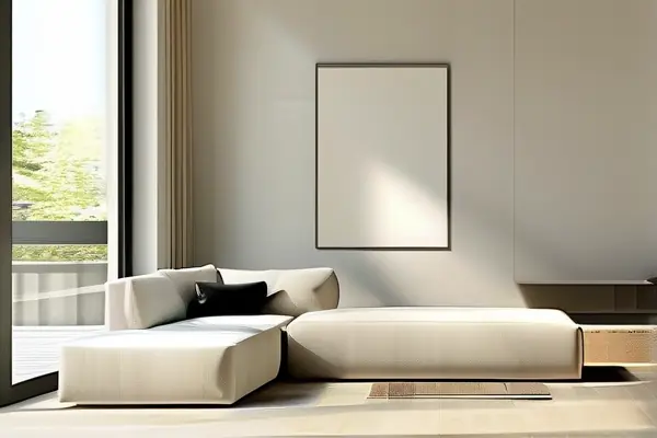 現代簡約風格輕裝修客廳效果圖