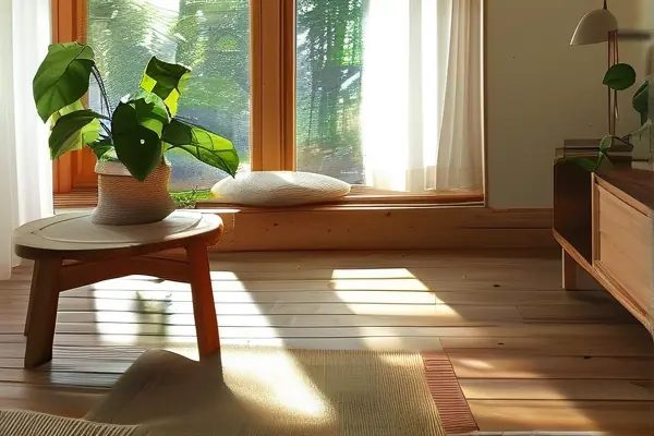 原木風格客廳裝修效果圖