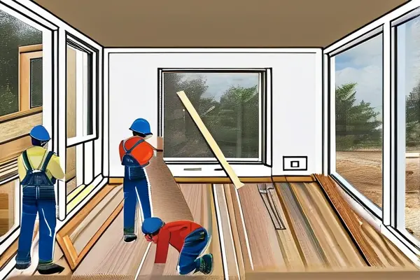 家庭裝修施工現場展示