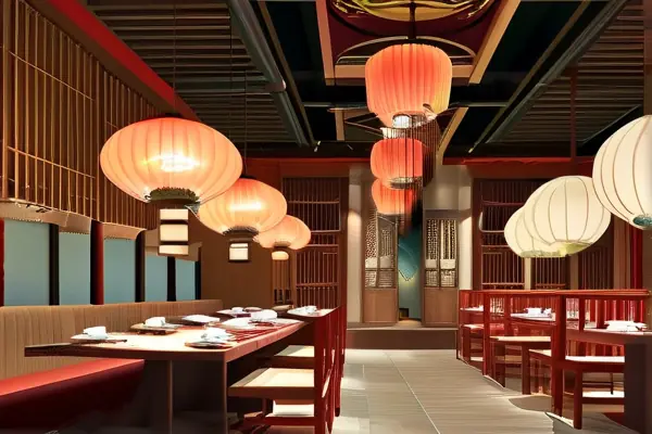 中式餐廳裝修效果圖展示