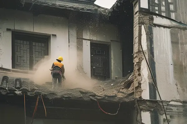 揚州家裝專業拆除團隊施工現場
